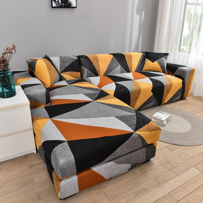 Sikunuo | Modern Non-slip Colorful Elastic Sofa Cover
