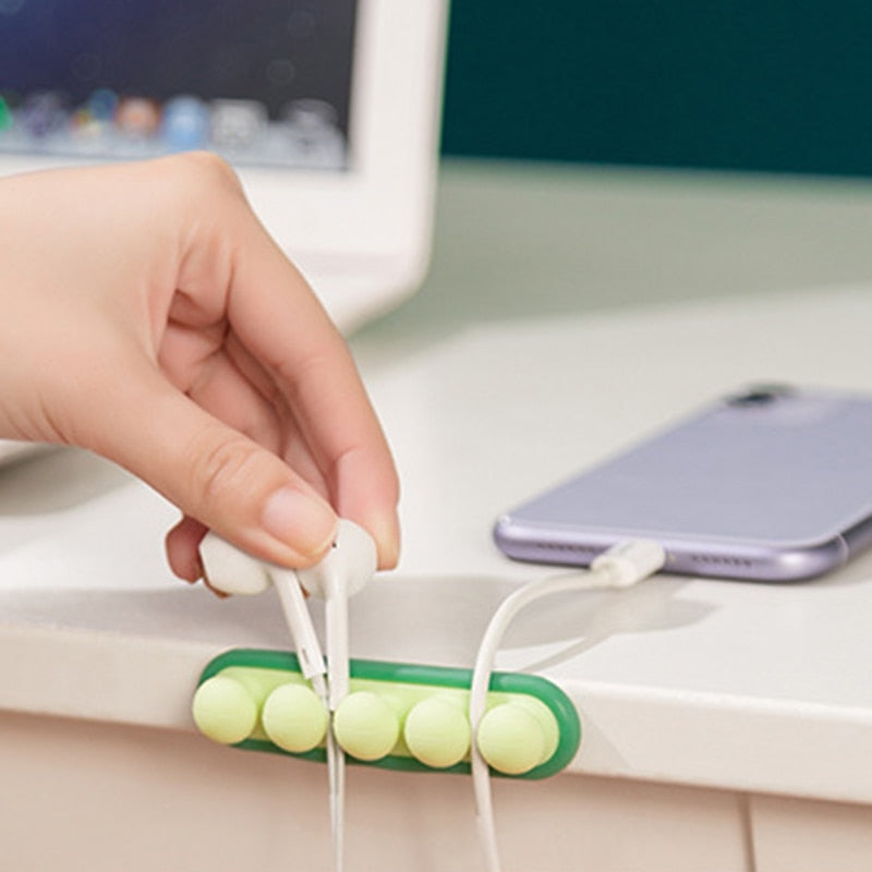 Sikunuo | Multipurpose Pastel USB Cable Organizer
