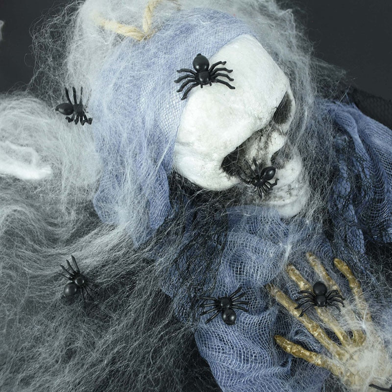 Sikunuo | 50Pcs Luminous Glowing Spiders Halloween Decoration