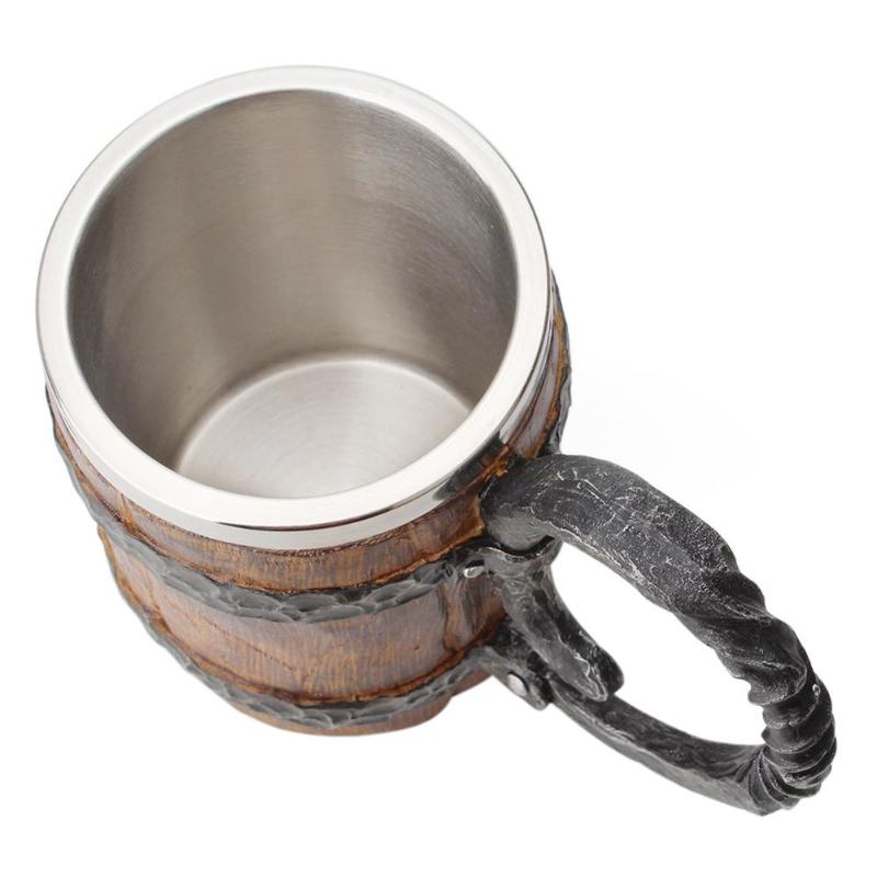 Sikunuo | Ancient Time Stainless Steel Wooden Mug