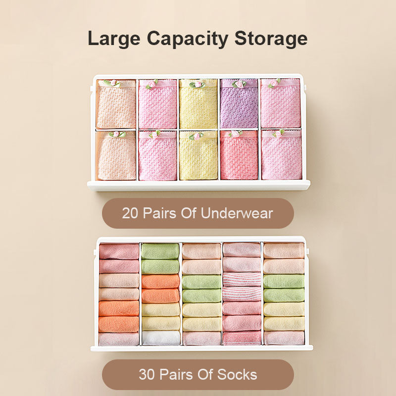 Sikunuo | Closet Wise Self-Adhesive Space Saving Organizer Box