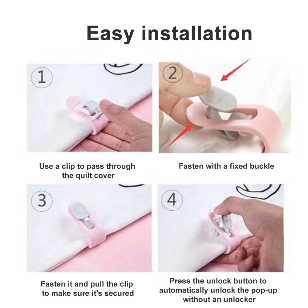 Sikunuo | Non-slip Duvet Holder Clip Set