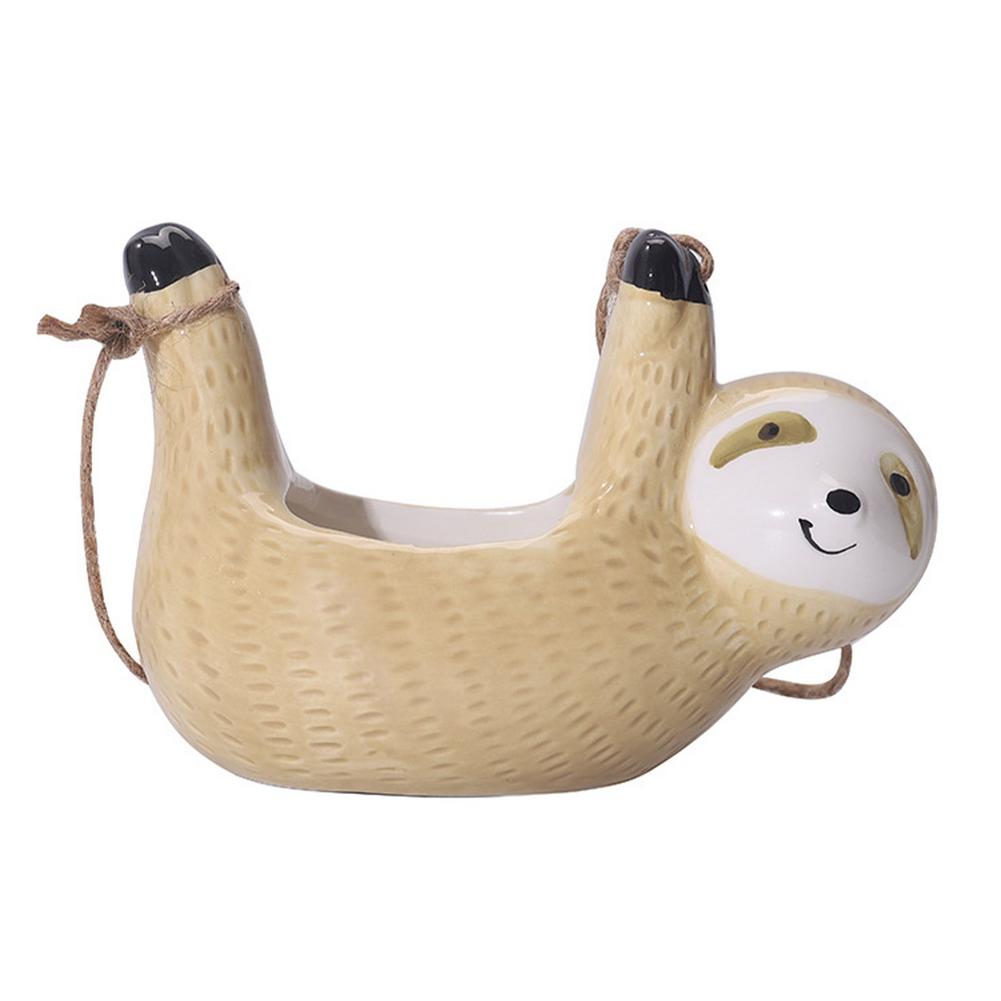 Sikunuo | Ceramic Happy Sloth Flower Pot