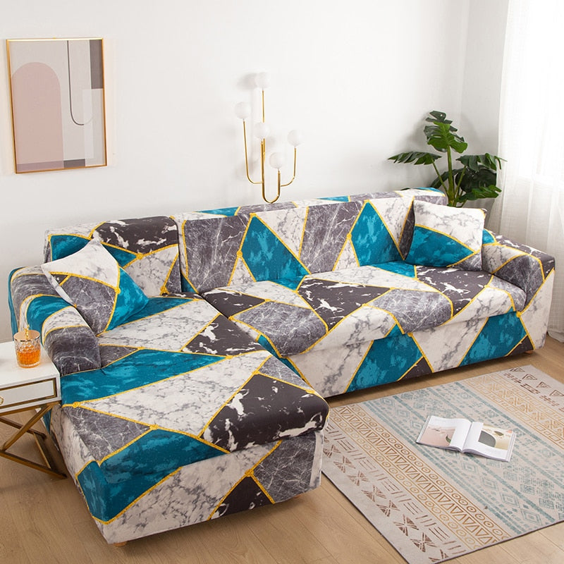 Sikunuo | Modern Non-slip Colorful Elastic Sofa Cover
