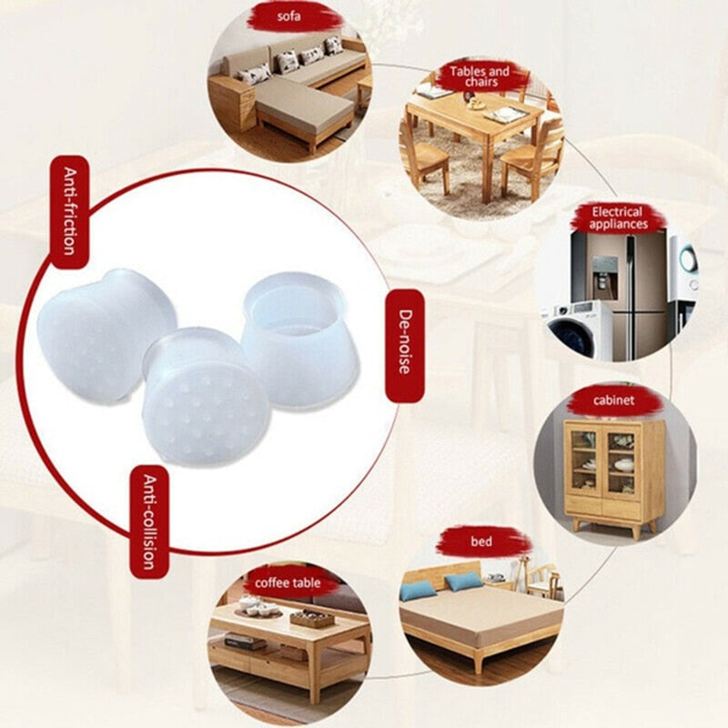 Sikunuo | Anti-slip Silent Silicon Furniture Leg Cover Set