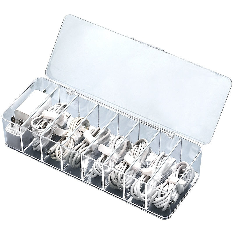 Sikunuo | Transparent Cable Organizer Box