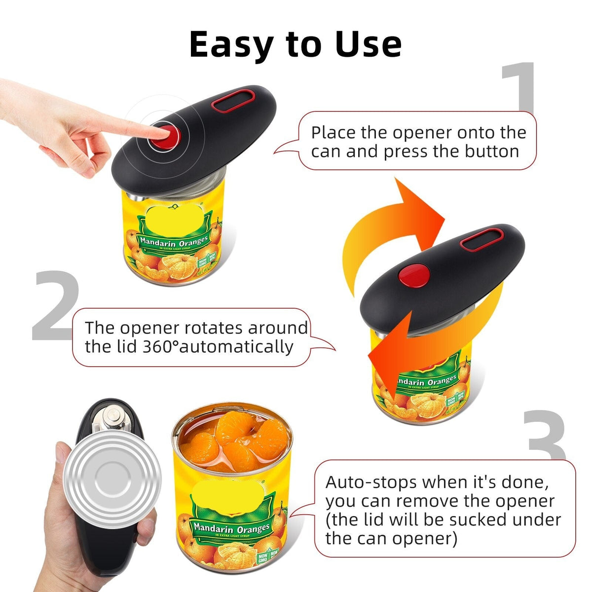 Sikunuo | One Touch Automatic Can Opener