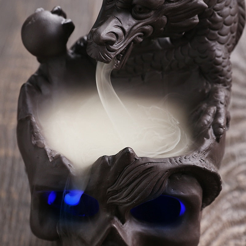 Sikunuo | Dragon Skull LED Incense Burner