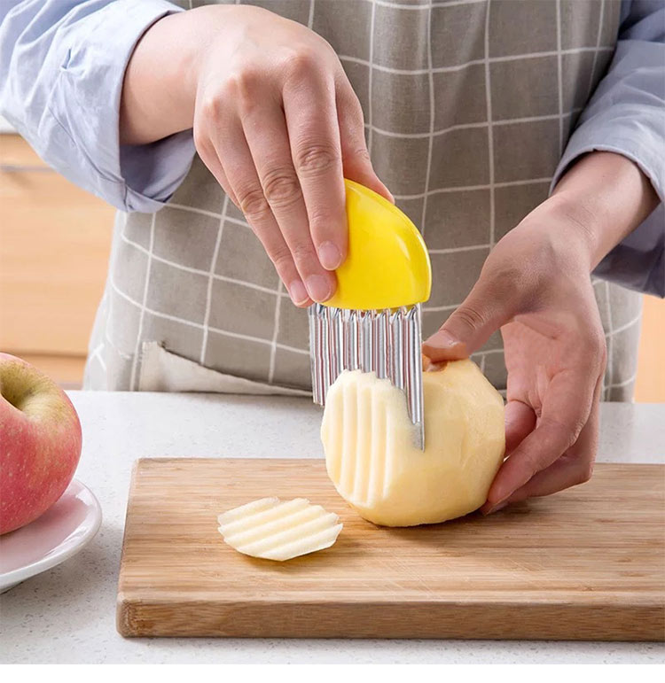 Sikunuo | Speed Cut Wrinkle Manual Potato Chips Slicer