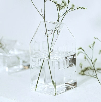 Sikunuo | Simple Mini House Glass Flower Vase