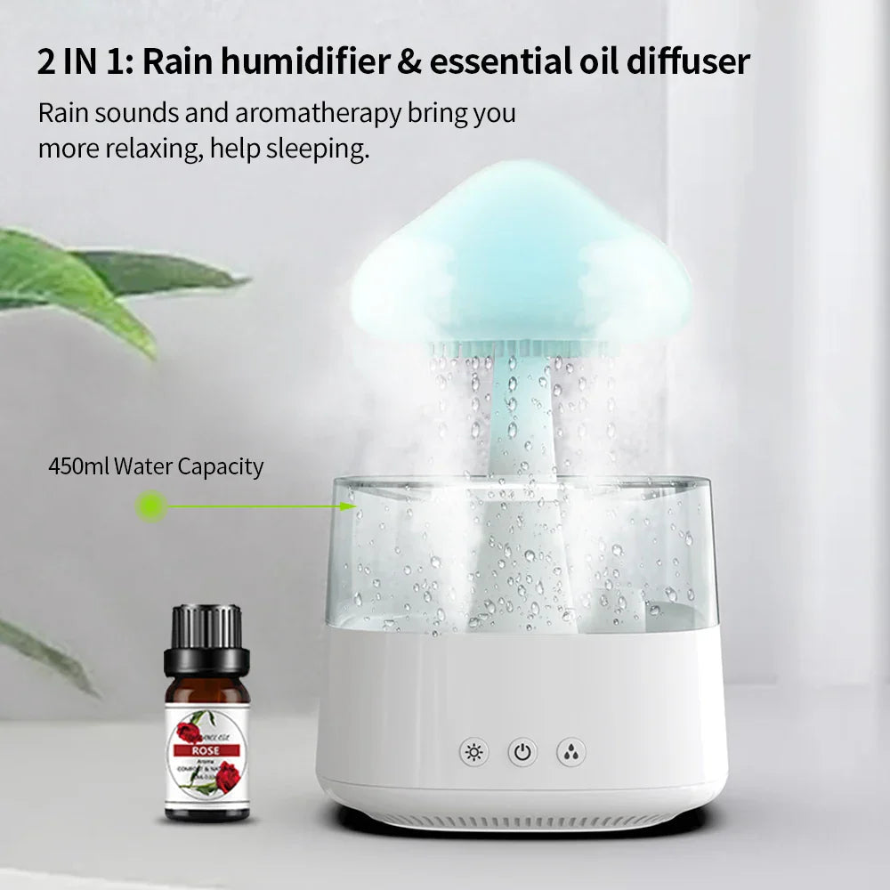 Sikunuo | Cloud Rain Forest Aromatherapy Humidifier Lamp