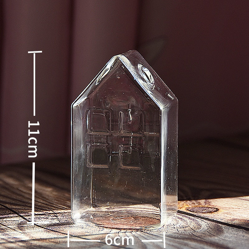 Sikunuo | Simple Mini House Glass Flower Vase