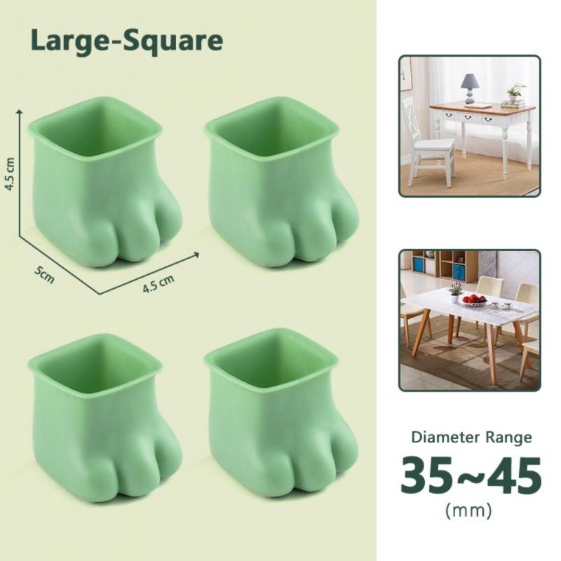 Sikunuo | 4Pcs Non-Slip Cat Paw Furniture Leg Cover