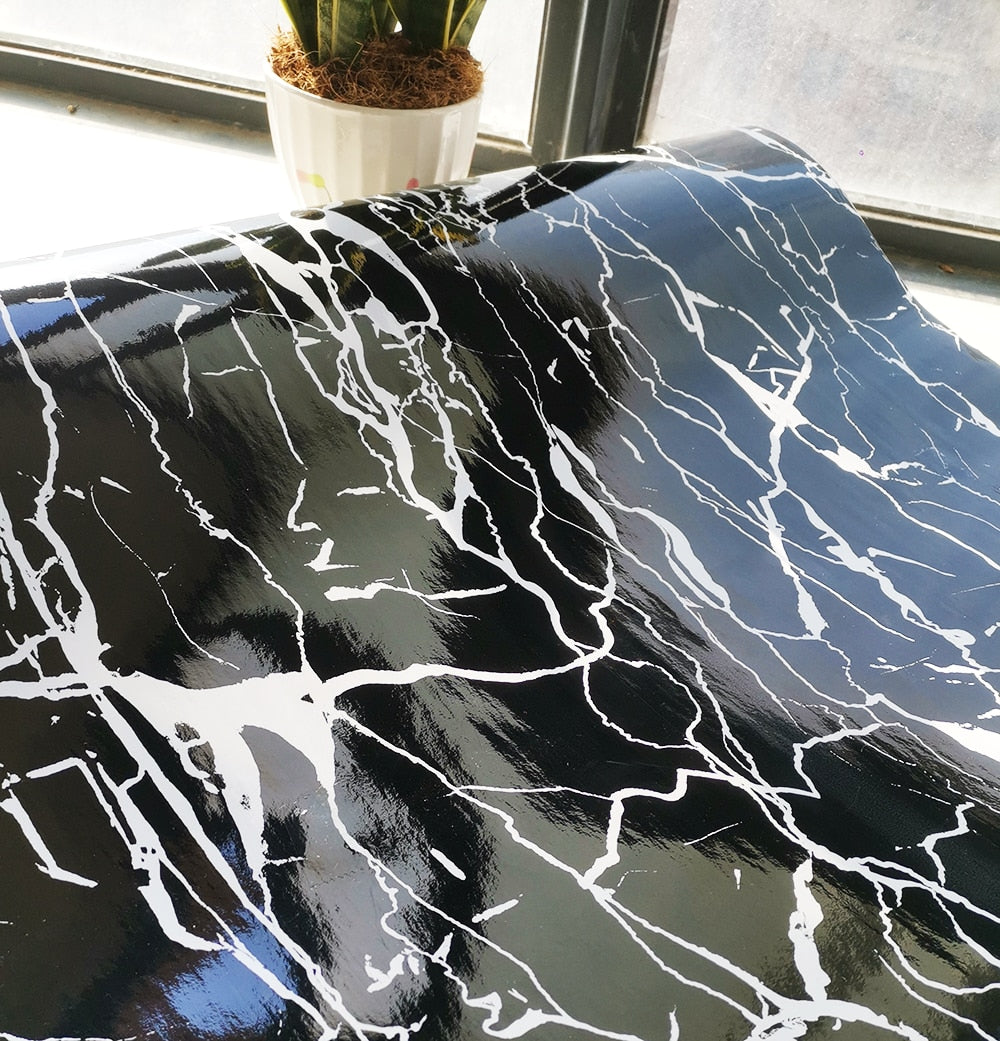 Sikunuo | Marble Effect Self-adhesive Waterproof Wallpaper