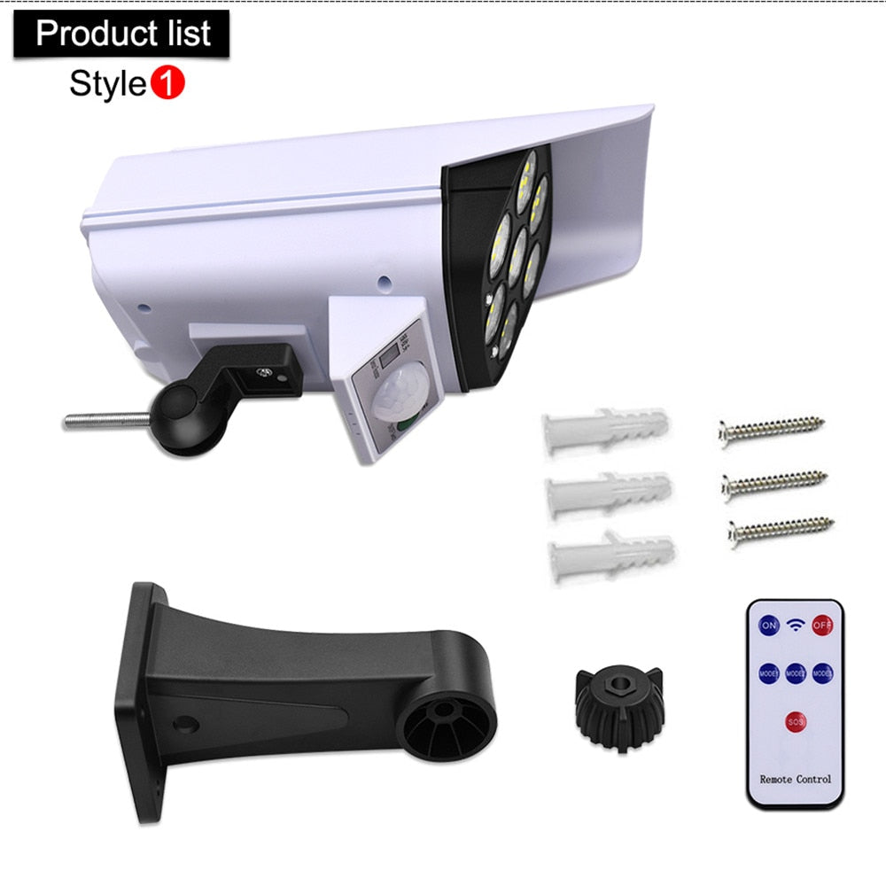 Sikunuo | Solar Motion Sensor Dummy Security Camera Light