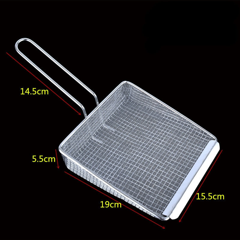 Sikunuo | Stainless Steel Fryer Strainer Spatula