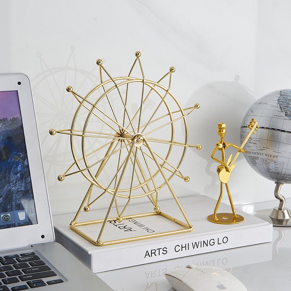 Sikunuo | Modern Metal Rotating Home Office Decor