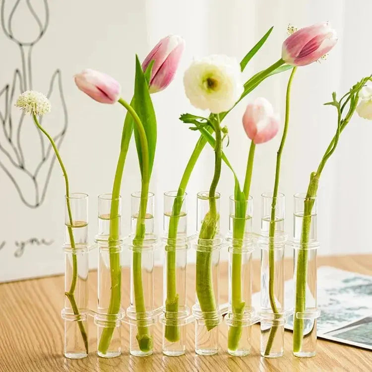 Sikunuo | Hinged-Flower vase – Flexible and elegant glass vase