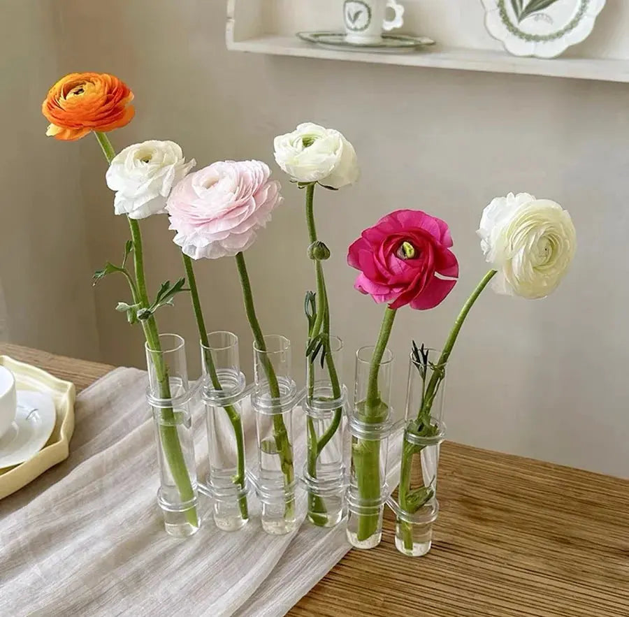 Sikunuo | Hinged-Flower vase – Flexible and elegant glass vase
