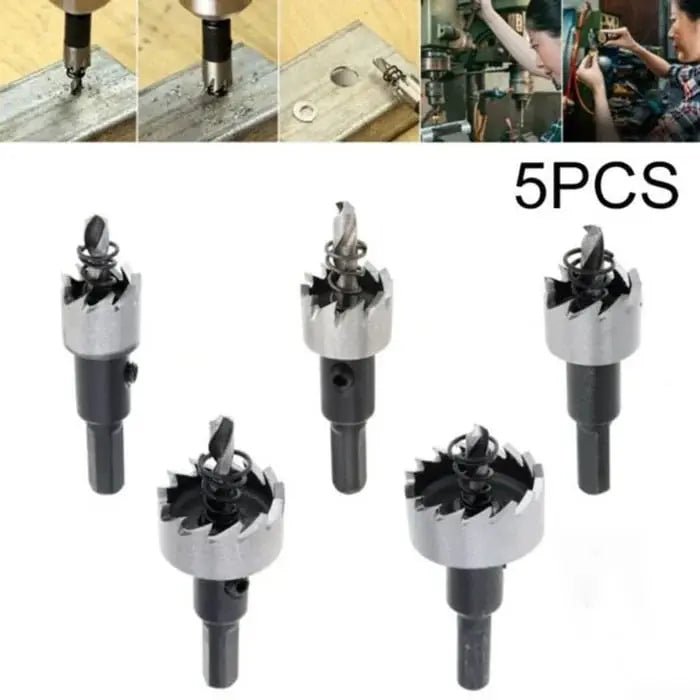 Sikunuo | High-Performance Carbide Core Drill Bit Set for Metal (5 Pieces)