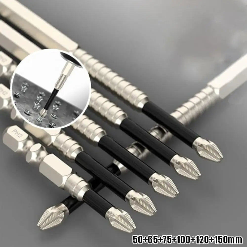 Sikunuo | Magnetic Bit Attachments – Non-Slip Phillips Bits for Cordless Drills