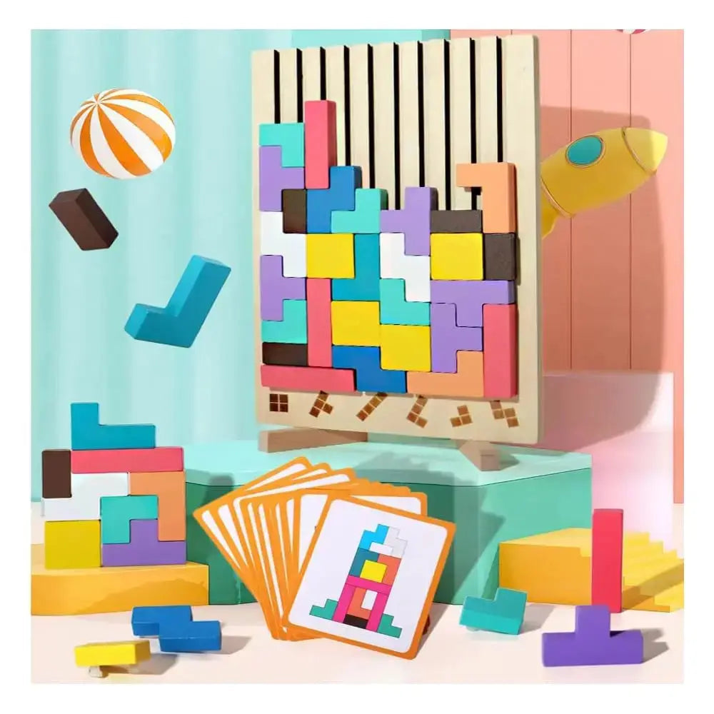 Sikunuo | Wood Stacking Game – Promotes Thinking & Creativity