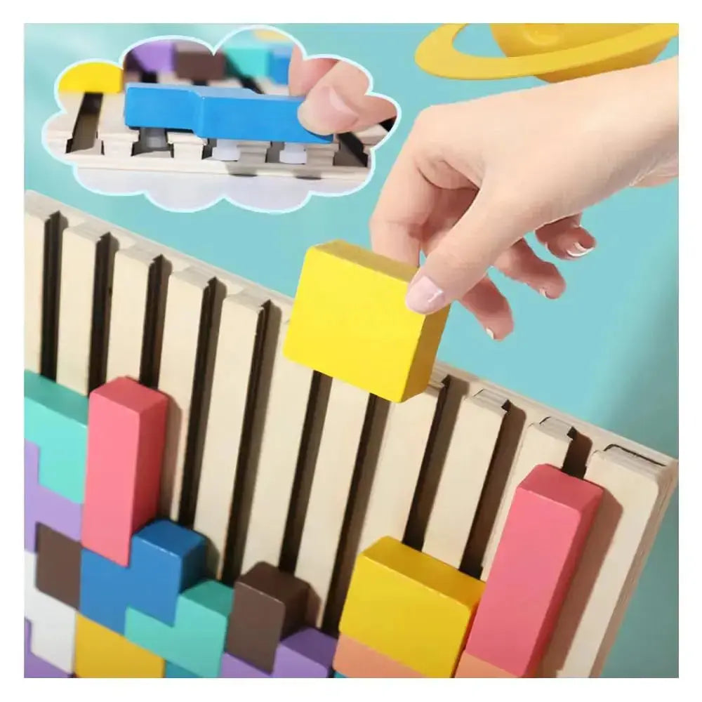 Sikunuo | Wood Stacking Game – Promotes Thinking & Creativity