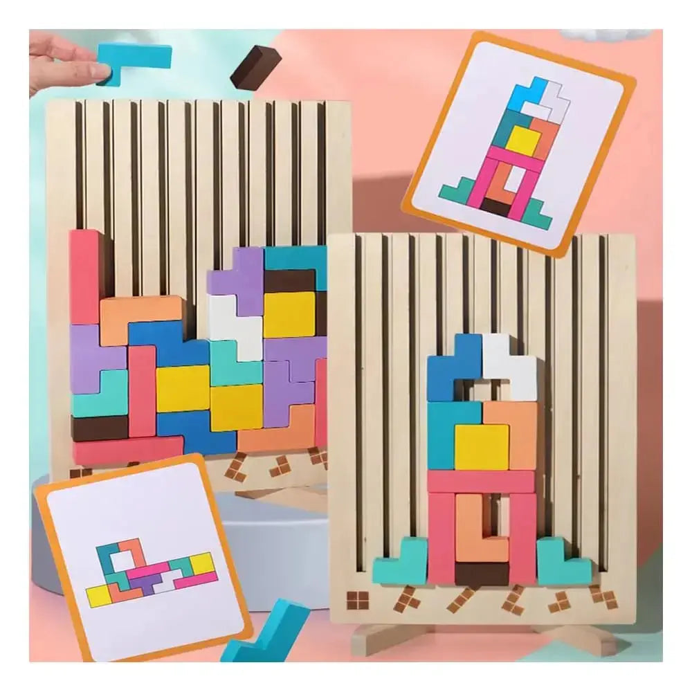 Sikunuo | Wood Stacking Game – Promotes Thinking & Creativity