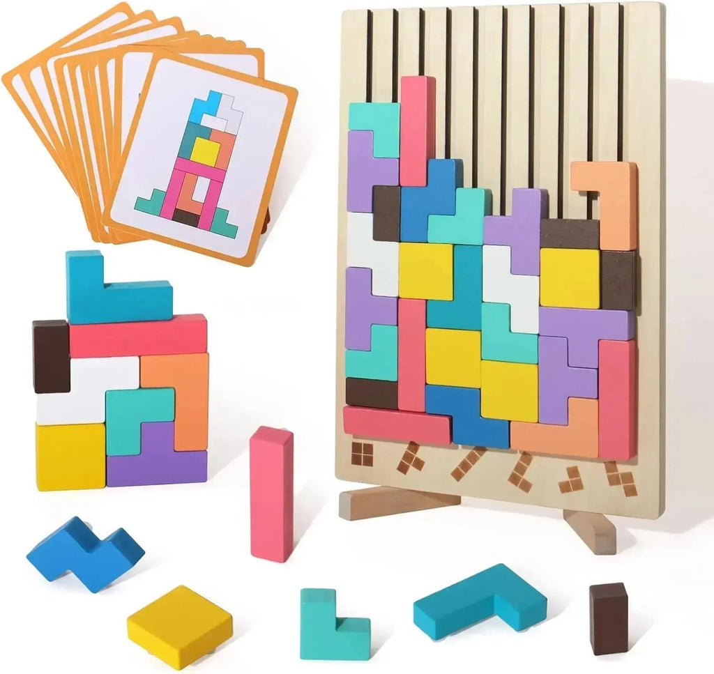 Sikunuo | Wood Stacking Game – Promotes Thinking & Creativity