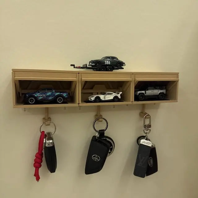 Sikunuo | Industrial Key Holder for Wall Mounting – 3D Printed Garage Look with Motion Effect