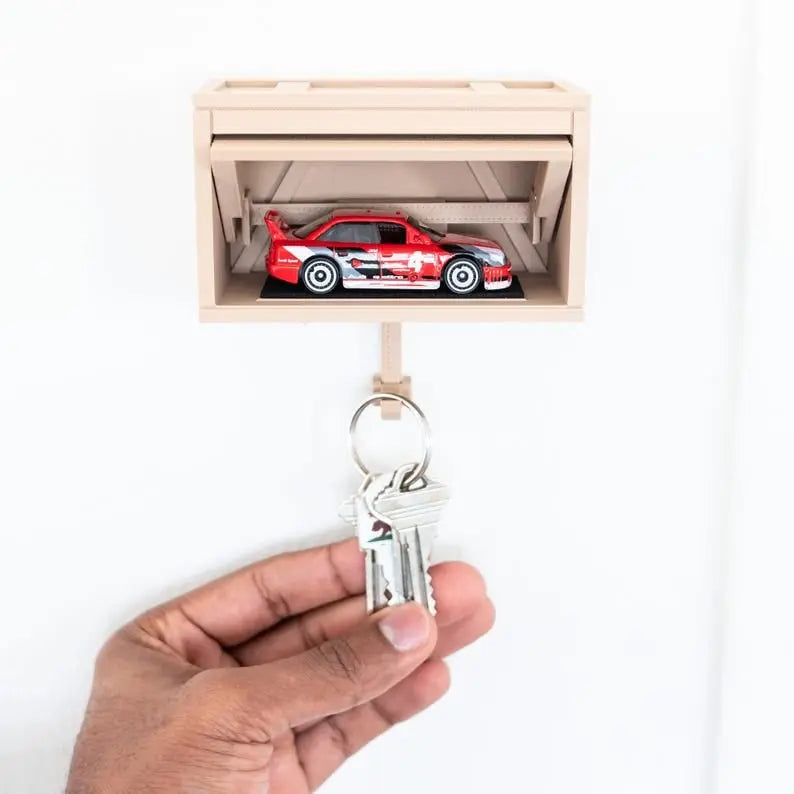 Sikunuo | Industrial Key Holder for Wall Mounting – 3D Printed Garage Look with Motion Effect