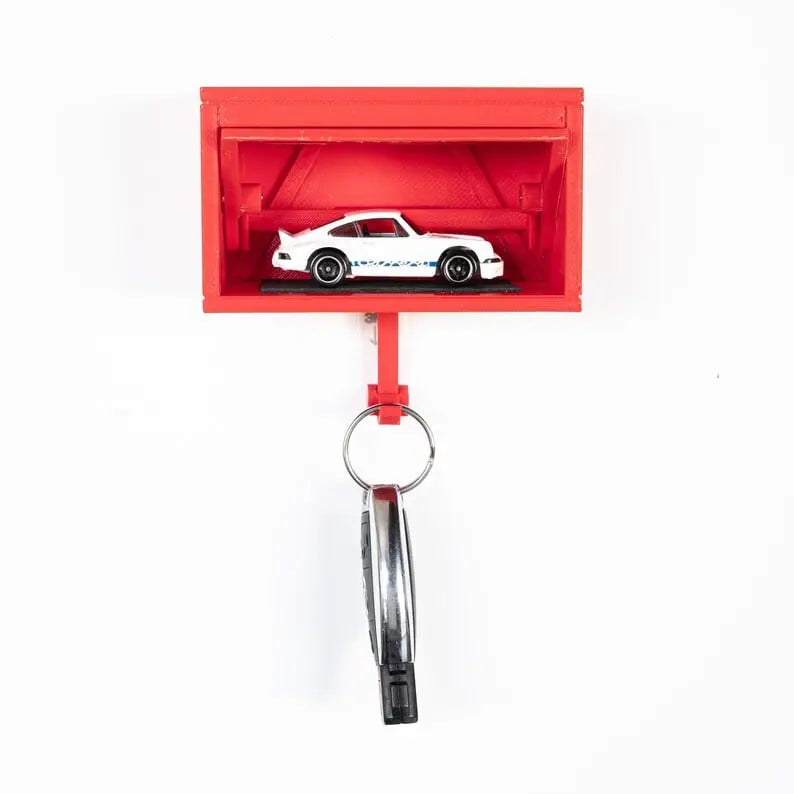 Sikunuo | Industrial Key Holder for Wall Mounting – 3D Printed Garage Look with Motion Effect