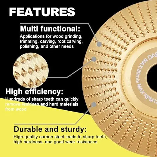 Sikunuo | 3-in-1 Sanding Disc Set for Precise Woodworking