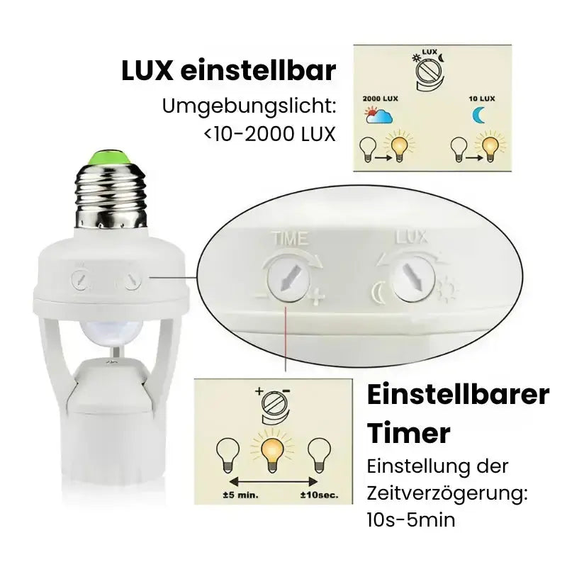 Sikunuo | Intelligent motion sensor with adjustable time and light