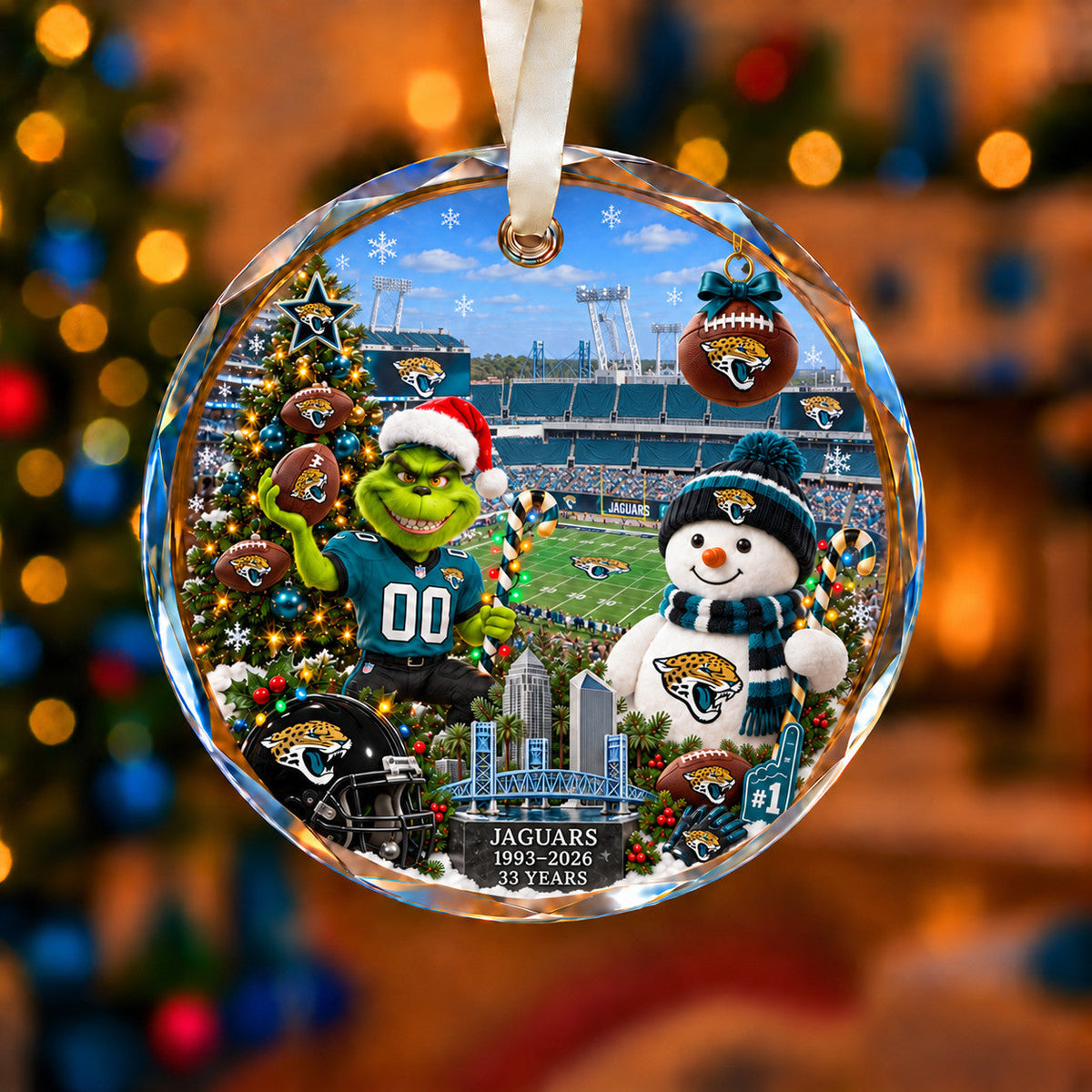 Football Teams Christmas Ornament – Acrylic Keepsake