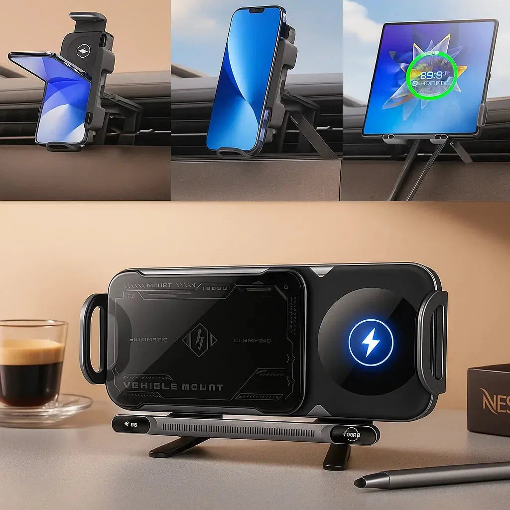 Sikunuo | Wireless Phone Holder for Car with Fast Charging