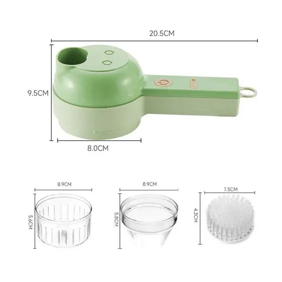 Sikunuo | Cordless Multifunction Electric Mill – Effortless Cutting, Chopping & Cleaning