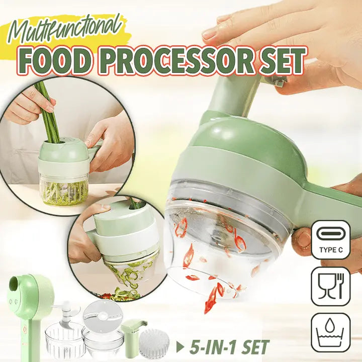 Sikunuo | Cordless Multifunction Electric Mill – Effortless Cutting, Chopping & Cleaning