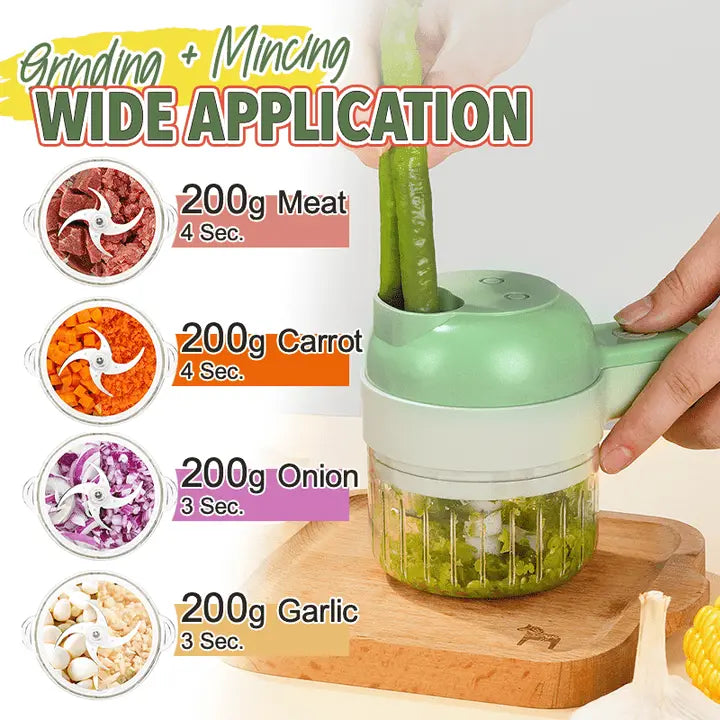 Sikunuo | Cordless Multifunction Electric Mill – Effortless Cutting, Chopping & Cleaning