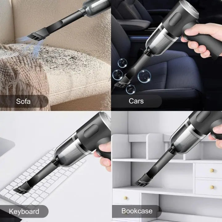 Sikunuo | Wireless 3-in-1 Mini Vacuum Cleaner – Vacuuming, Blowing & Brushing in one