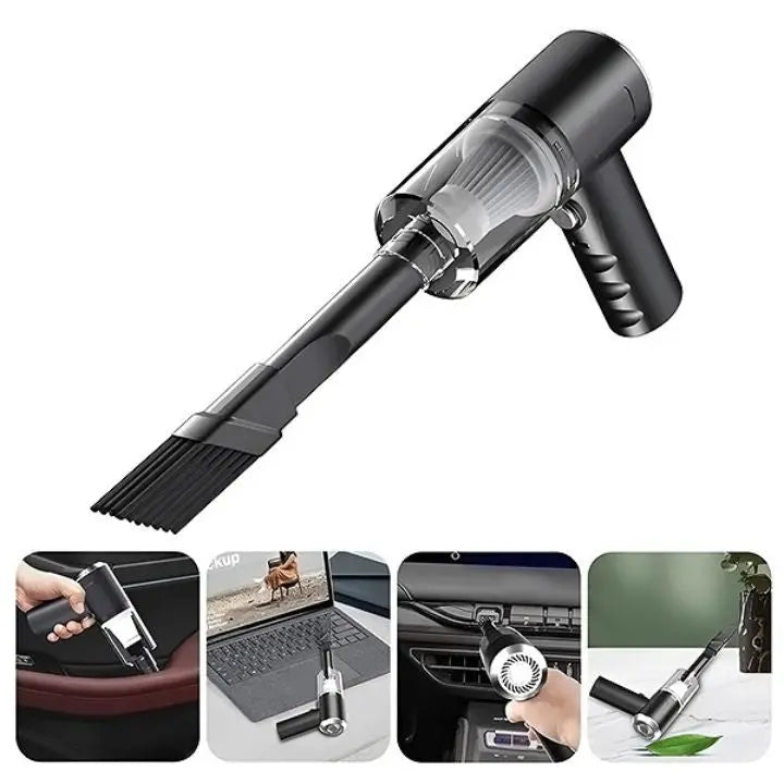 Sikunuo | Wireless 3-in-1 Mini Vacuum Cleaner – Vacuuming, Blowing & Brushing in one