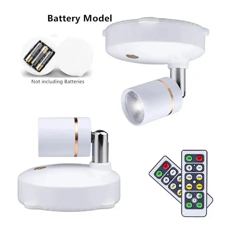 Sikunuo | Wireless LED Spotlight – Flexible, Dimmable, Stylish