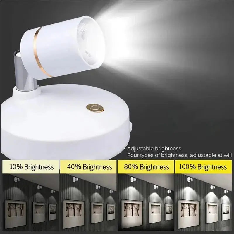 Sikunuo | Wireless LED Spotlight – Flexible, Dimmable, Stylish