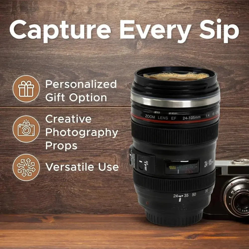 Sikunuo | Camera Lens Mug – Insulating and decorative