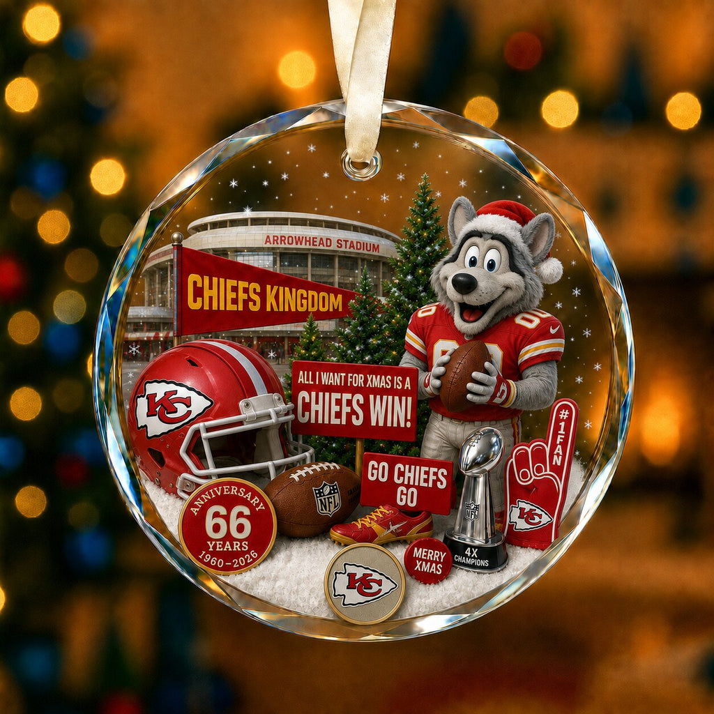 Football Team Acrylic Christmas Ornament