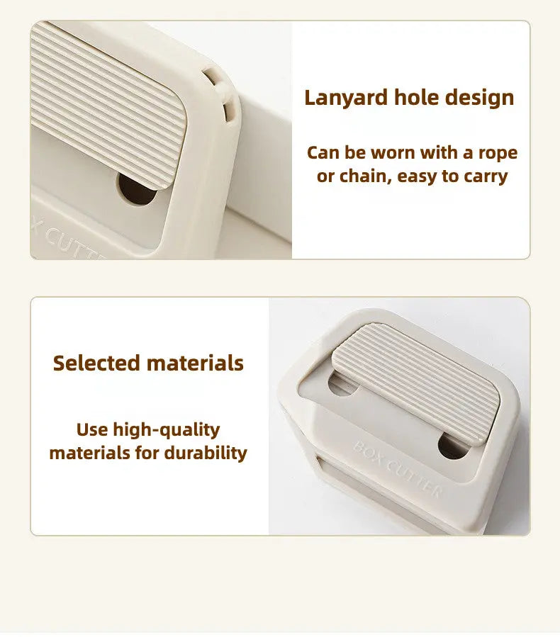 Sikunuo | Ceramic box cutter – With automatic blade retraction & magnet function