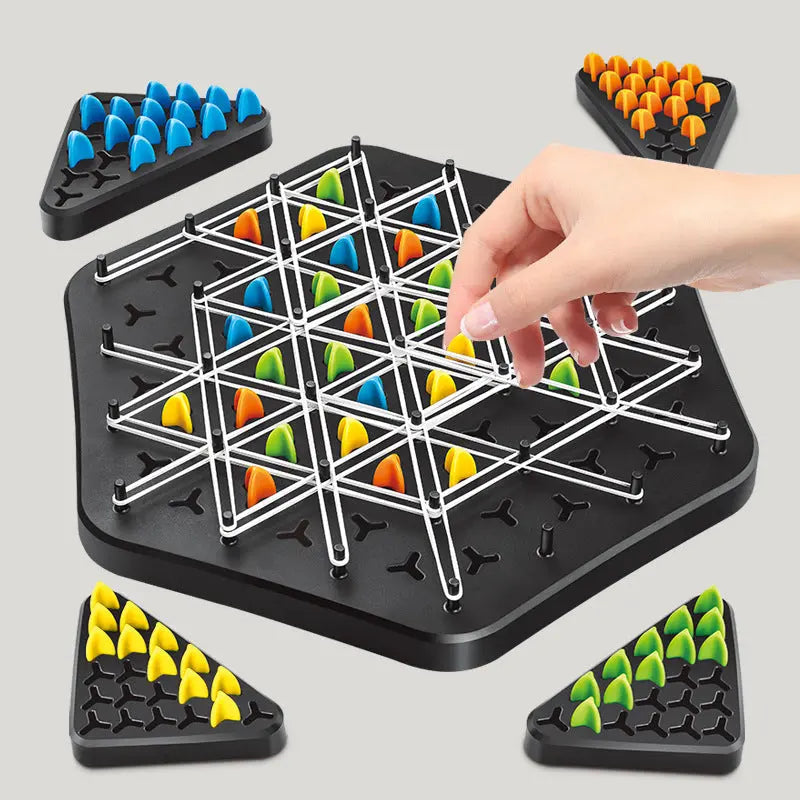 Sikunuo | Chain Triangle Strategy Game – elegant thinking game for 2–4 players