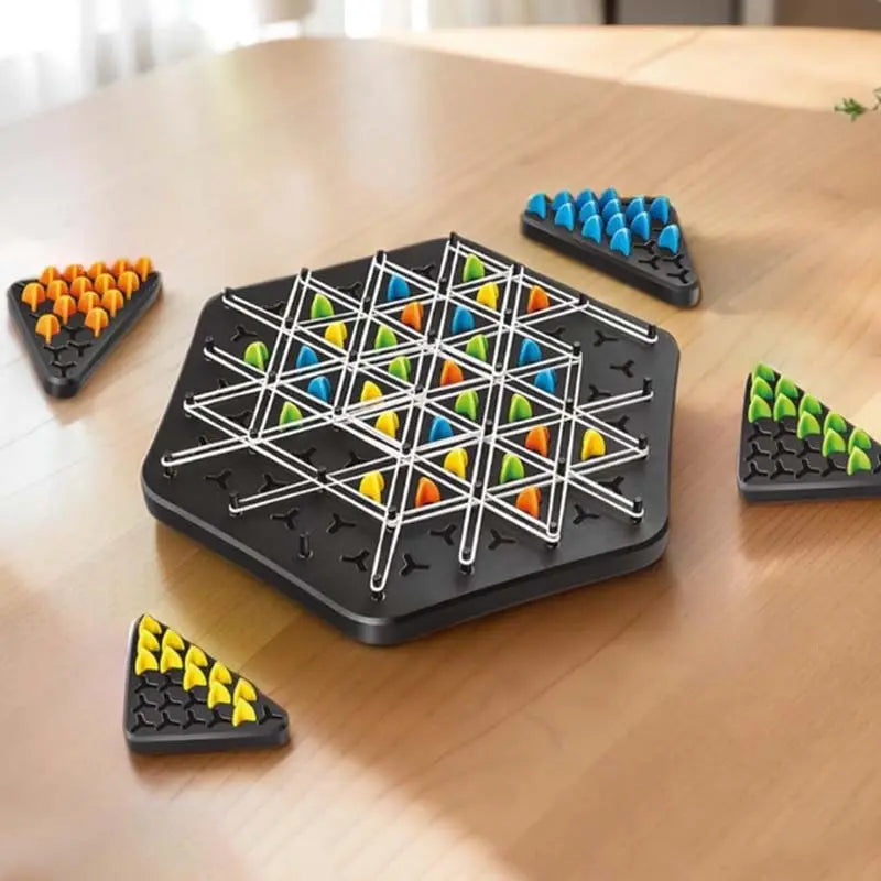Sikunuo | Chain Triangle Strategy Game – elegant thinking game for 2–4 players