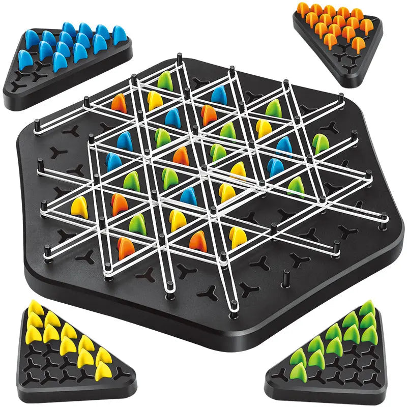 Sikunuo | Chain Triangle Strategy Game – elegant thinking game for 2–4 players