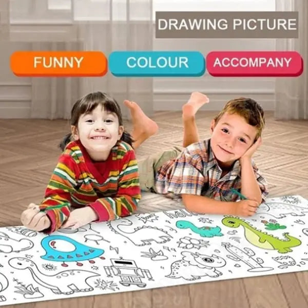 Sikunuo | Children's Creative Stencil Roller – Reusable Art Sticker Set for Kids